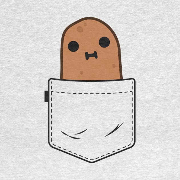 Pocket Potato Shirts For Girls Women Kids Funny Vegetable by 14thFloorApparel